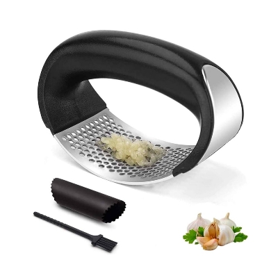 Arc Shaped Garlic Press Crusher With Comfortable Grip